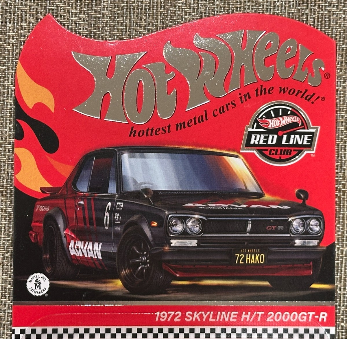 ミニカー HW Exclusive 1972 Skyline H/T 2000GT-R Hot Wheels Collectors RLC Exclusive 1972 Skyline H/T 2000GT