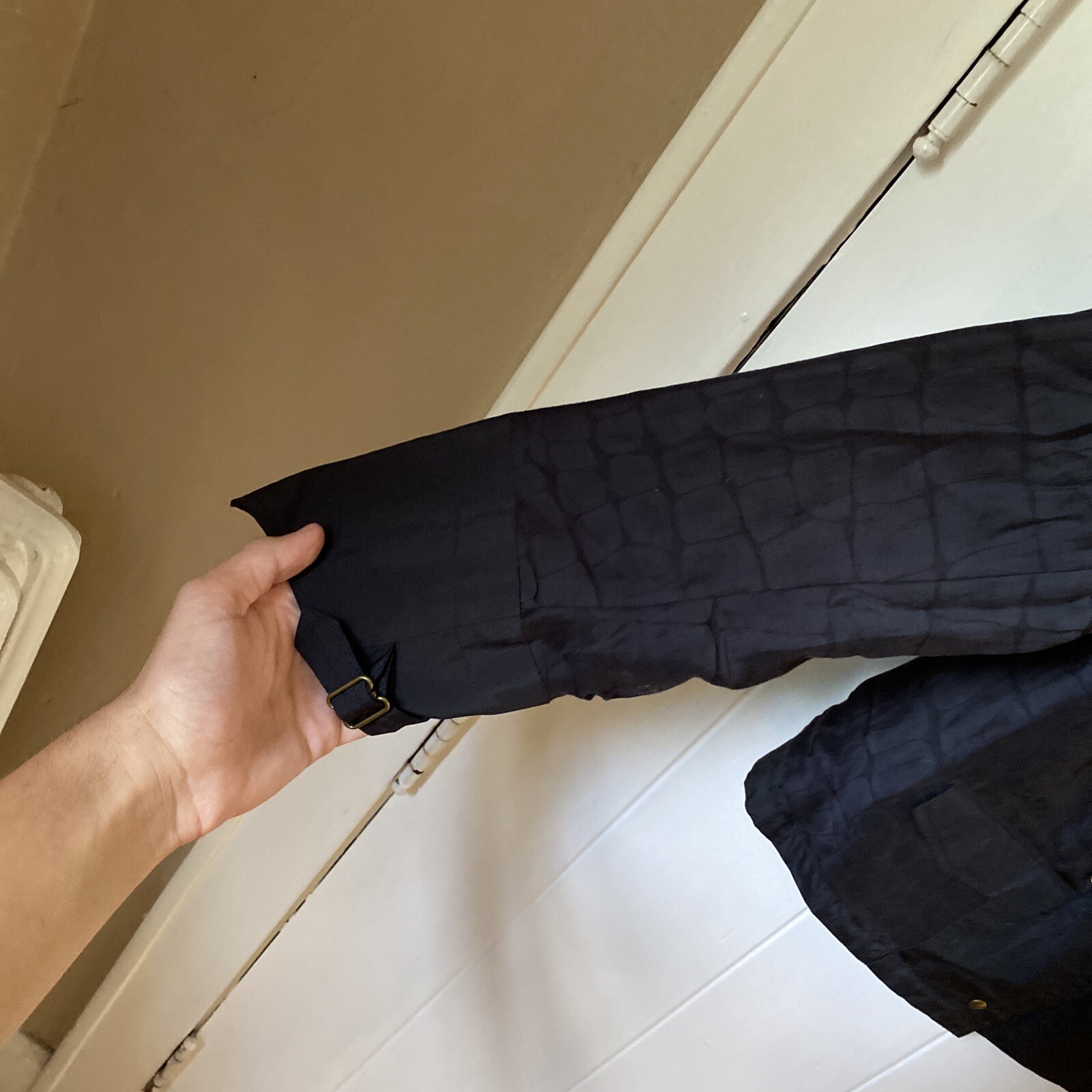 (1) Frangivento miscela seta miscela seta alla moda nero designer YSL Yves Saint Laurent