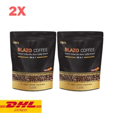 2x Blazo Coffee 29 in 1 Instant Mix Premium Arabica Non-Fat Sugar Free Healthy