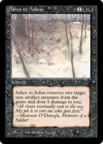 1x Ashes to Ashes - LP - The Dark - SPARROW MAGIC - mtg