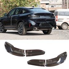 ABS Smoked Tail light Cover Blackout Overlay Len Fits BMW X4 X4m G02 2019-2023
