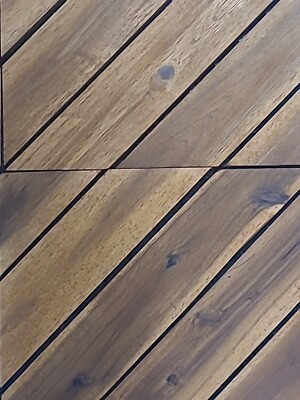 Wood Deck Patio Tiles 6 Slats Cross Pack Of 10 12x12 Interlocking Flooring Tiles