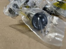 Lot Of 15 Black Cabinet Pull Knobs. Screws Included