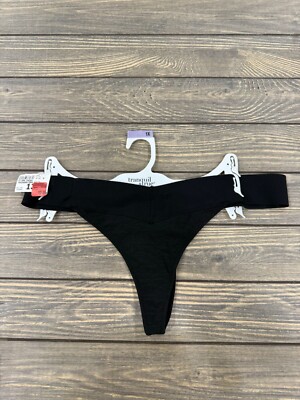 Tranquil & True Black Thong Underwear 1X