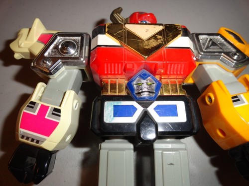 1998 Power Rangers Deluxe Lost Galaxy Megazord Bandai Robot Transformers - Picture 4 of 7