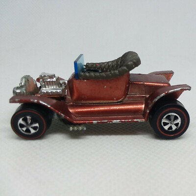 Hot Wheels Redline Hot Heap 1967 Copper Gray Int. Made In Hong