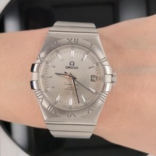 Omega Constellation Co-Axial Silver 38mm Men's Watch 123.10.38.21.02.001 $6000 2