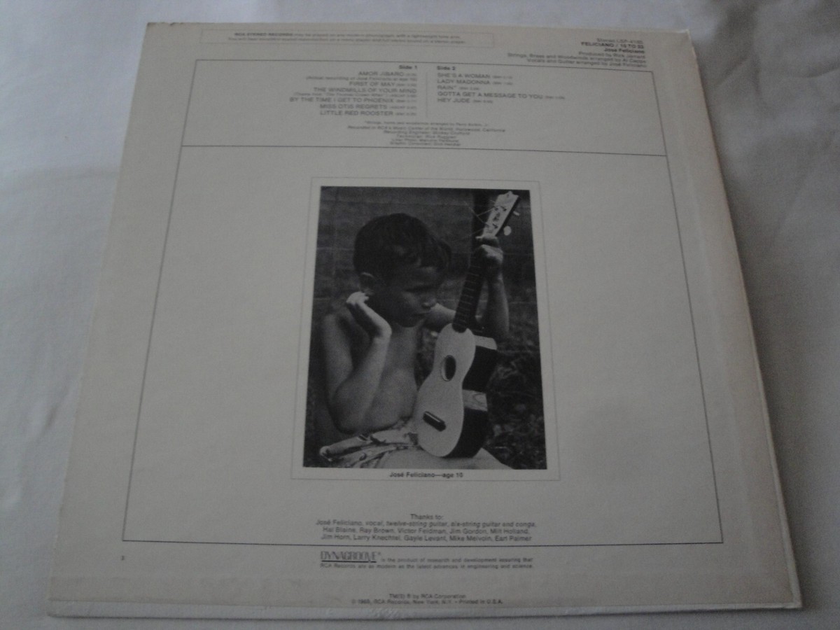 ホセ・フェリシアーノ [１０・トゥ・２３] Feliciano: 10 to 23 Vintage Vinyl Record | eBay