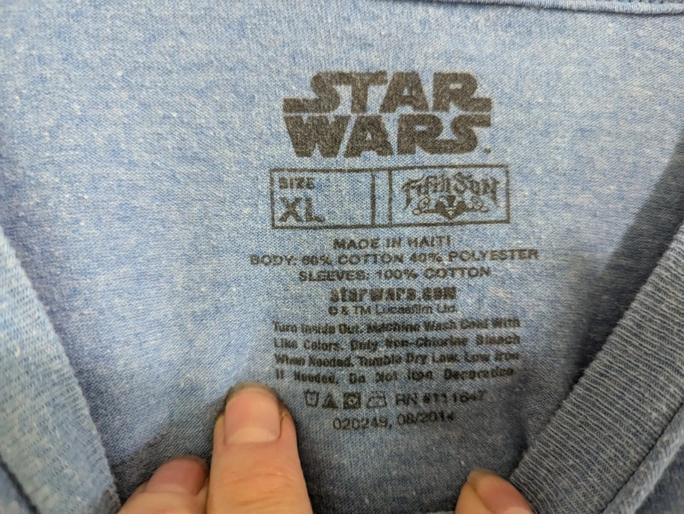 Star Wars Boy's XL Long Sleeve T-Shirt Crew Neck The Empire Graphics - Image 4 of 4