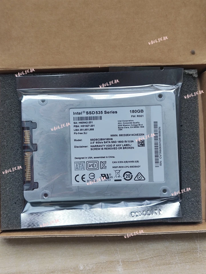 INTEL 535 Series 180GB SSDSC2BW180H601 2.5'' SATA 6Gb/s SSD FACTORY SEALED - Image 2 of 4