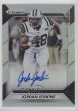 2016 Panini Prizm Rookie Auto Silver Prizm Jordan Jenkins #RA-JJK Auto 5oq