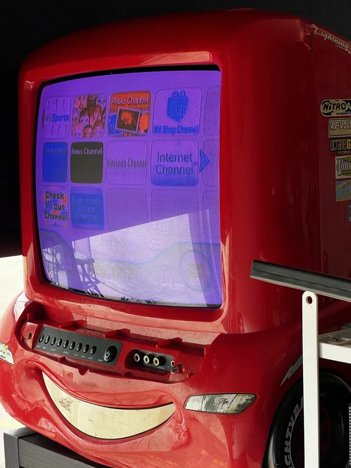 Disney Cars Lightning McQueen C1310ATV CRT TV *pantalla funciona Foto 2 de 4