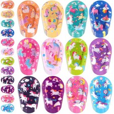 60 Pcs Adhesive Eye Patches for Kids Girls Unicorn Patterns Toddler Eye Patch...