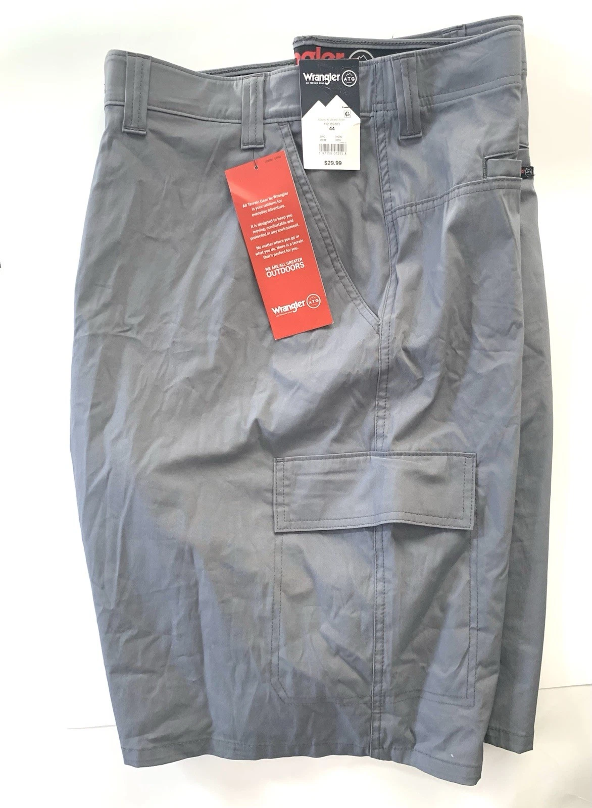 ATG by Wrangler Men HIGHLAND Cargo Shorts w Moisture Wicking QUICK DRY Sz 44