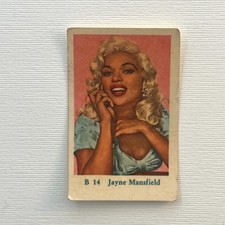 Jayne Mansfield #14 Dutch Gum Card 1960s Vintage Non-Sport Trading Card