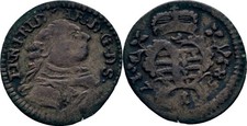 Sachsen Hildburghausen Kreuzer 1758 Ernst Friedrich Karl  Original Münze #U166