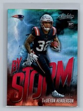TreVeyon Henderson 2025 Panini Absolute #19 By Storm Spectrum Red #/150 RC