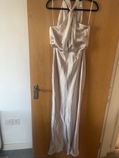 Size Ten Champagne Coloured Bridesmaid Dress Or Prom Dress 