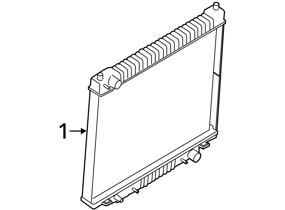 Radiator 8-280 Fits 00-14 FORD E150 VAN 6845077 - Image 4 of 4