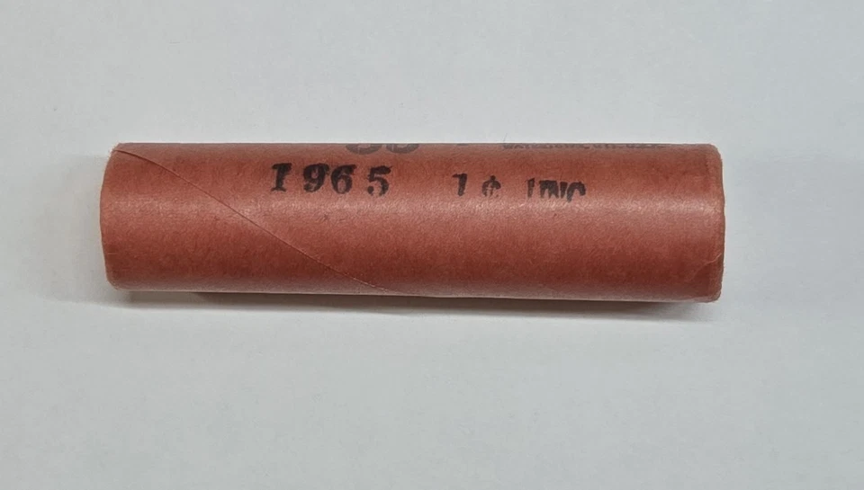 1965 P Lincoln Cents  Original Bank wrapped rolls Uncirculated Nice Roll  A-388 - Image 3 of 3