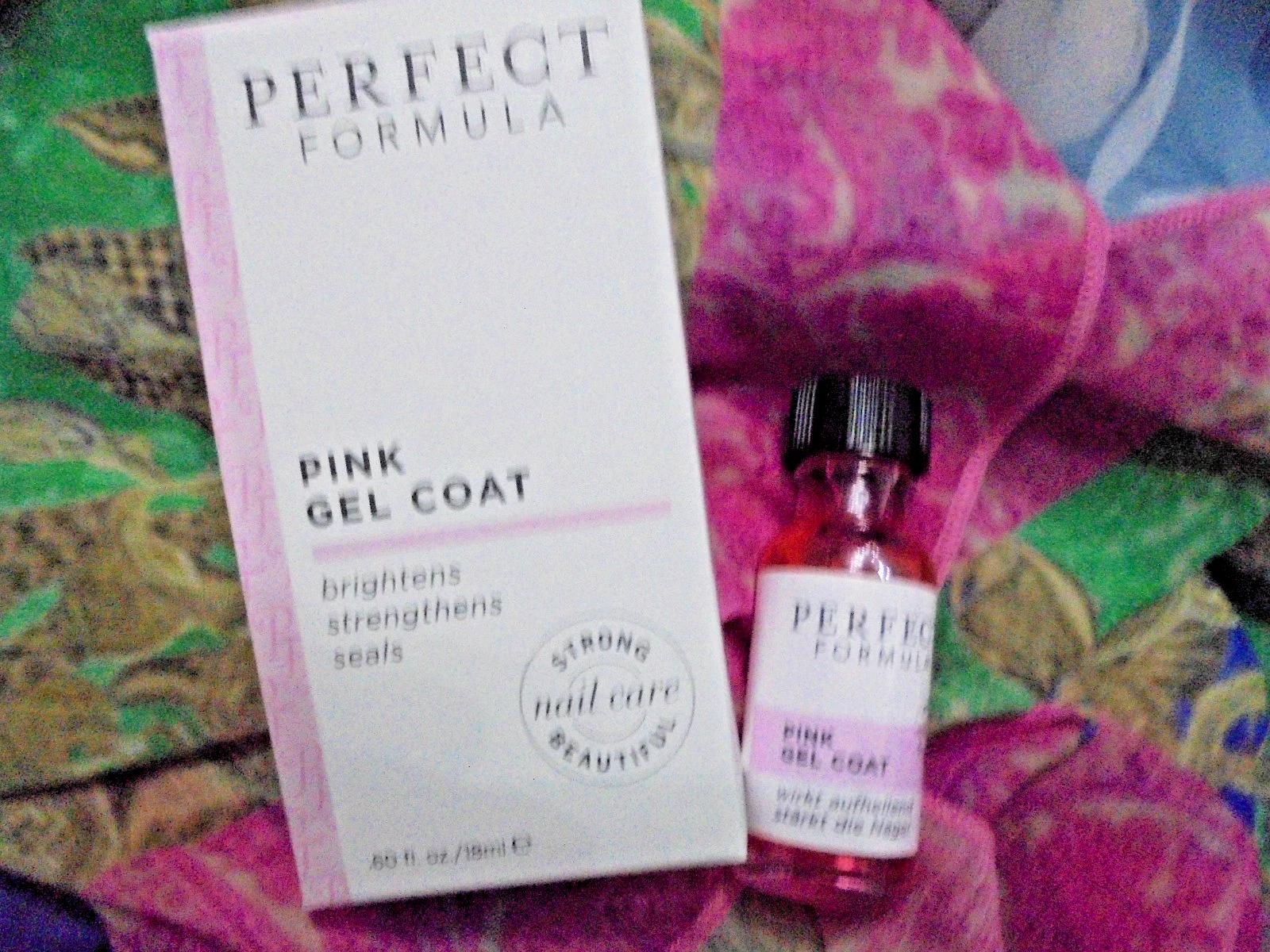 PERFECT FORMULA Ruby Pink Gel Coat Nail Enhancer and Brightener 18ml New Boxed