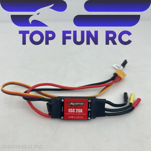 FMS Predator ESC 20A w/XT60 Aircraft Speed Controls