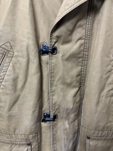 J Crew Jacket Mens M Brown Tan Woodland Military Field Barn Coat Lobster Fireman image 7