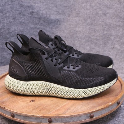 adidas Alphaedge 4D Men's Size 13 US Running Shoes Black Green Mesh EF3453