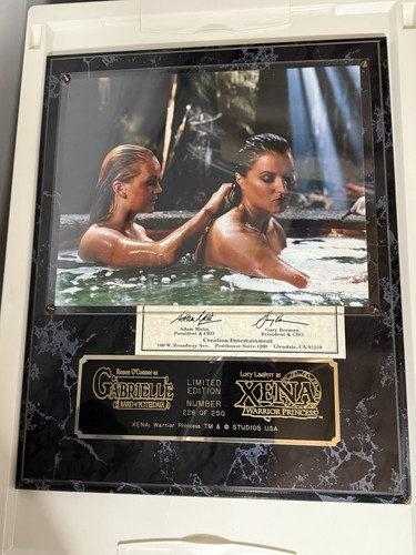 Xena WP Lucy Lawless PLAQUE COA CREATION Signed Certificate #226 of 250