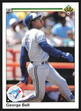 1990 Upper Deck George Bell #127A VS9-1