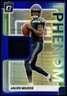 2025 Panini Donruss Optic Blue Hyper Phenom Jalen Milroe #RPBH-JME Relic Patch