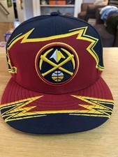 Denver Nuggets New Era 59fifty Hat Cap NBA Tear Lightning 7 1/2 NWT
