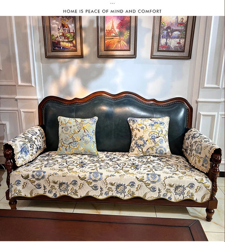Copridivano Stile Europeo Lusso Jacquard Copridivano Antiscivolo Copripoltrona - Foto 19 di 26