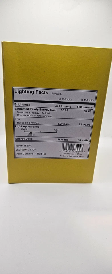 DAMAR BR30 65W Indoor Flood Light Bulbs 6-PACK ATL TO PHILIPS & FEIT ELECTRIC - Image 3 of 4