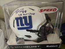Hakeem Nicks Lunar Mini Helmet With Inscription