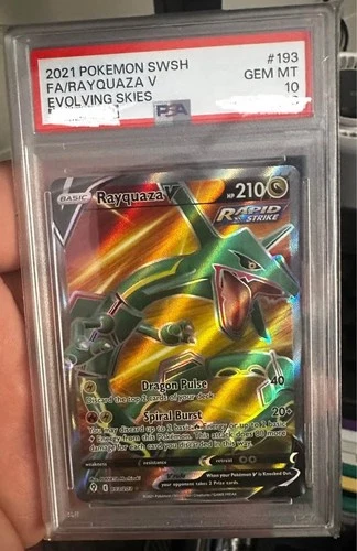 Rayquaza V (Full Art) 193/203 SWSH07: Evolving Skies Holo
