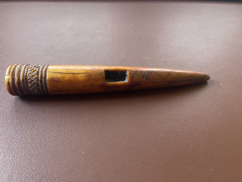 Antique and Rare Maori Putorino Carved Flute