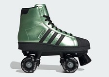 adidas Superstar 82 Metallic Green Roller Skates JS4042 Men's 5.5 Women's 7 200