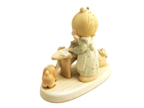 Statuetta Jonathan & David #E-9265, Precious Moments ""Press On"", 1982, PMJ-89 - Foto 3 di 11