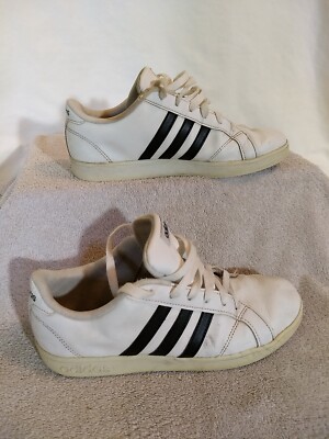 Adidas Kids Baseline J 'White Black' Shoes (AW4299), Size: