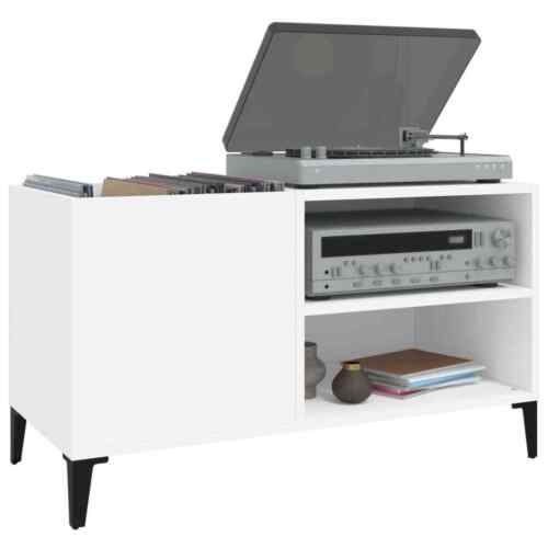Mobile Porta Dischi Bianco 84,5x38x48 cm in Legno truciolato - Foto 4 di 8
