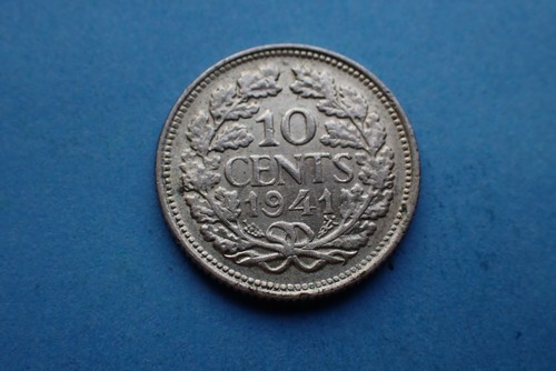 Netherlands, 10 Cents 1941, (Silver) as shown.