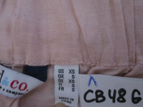 New Denim & Co. Linen Blend Bermuda Shorts Pink Sz XS Pull On Womens CB48G - Picture 3 of 6