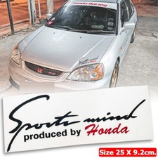 Sticker Sportmind By Honda All Models Diecut Vinyl Jdm Style Japan Corner Bonnet