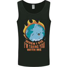When I Die Funny Climate Change Mens Vest Tank Top