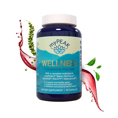 myPEAK Wellness: Vegan Multivitamin + ElevATP  Ancient Peat Extract + Anti-Aging