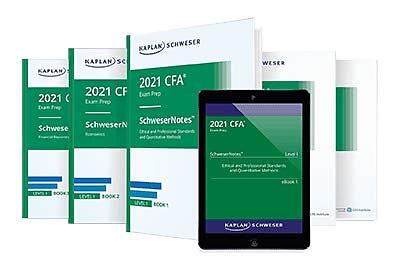 2021 CFA Level 1 Schweser Notes: Content Books 1-5, Practice Exam Vol 1-2 & ...-image