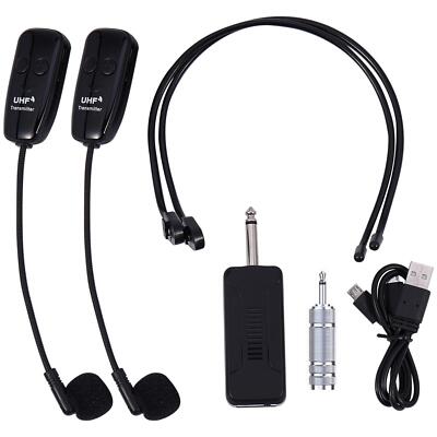 Plug&play One For Two Wireless Headset Microphone Amplifier Mixer Meeting Tool