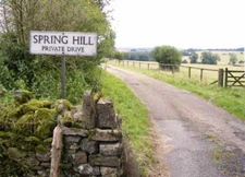 Photo 6x4 Entrance to Driveway Leading to Spring Hill House Snowshill The c2008