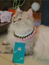 Set of 3 cat collars handmade with different required colors